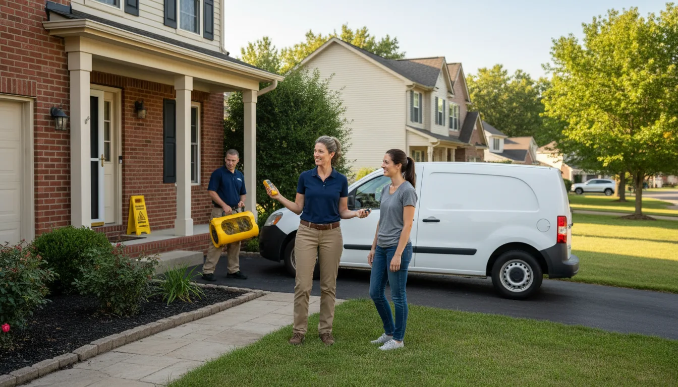 Water restoration image for Dehumidification And Cleanup Services in Allen, KY